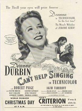 歌声不断 Can't Help Singing.1944 字幕下载